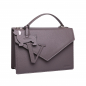 Preview: Handle Bag with shoulder strap made of calfskin taupe